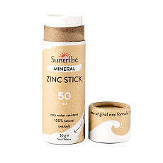 Suntribe Opalovací tyčinka se zinkem SPF 50 bílá 30 g