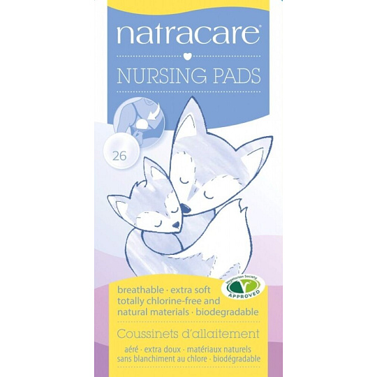 Natracare Prsní vložky pro kojící matky 26 ks Natracare Prsní vložky pro kojící matky 26 ks