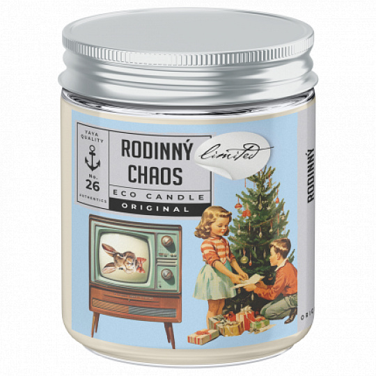 Soaphoria Limitovaná eko sojóvá svíčka Rodinný chaos 210 ml
