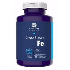 RENOVALITY Ženský prvek Fe s Acerolou 90 tobolek RENOVALITY Ženský prvek Fe s Acerolou 90 tobolek
