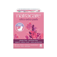 NATRACARE menstruační vložky ultra extra long s křidélky 8 ks NATRACARE menstruační vložky ultra extra long s křidélky 8 ks