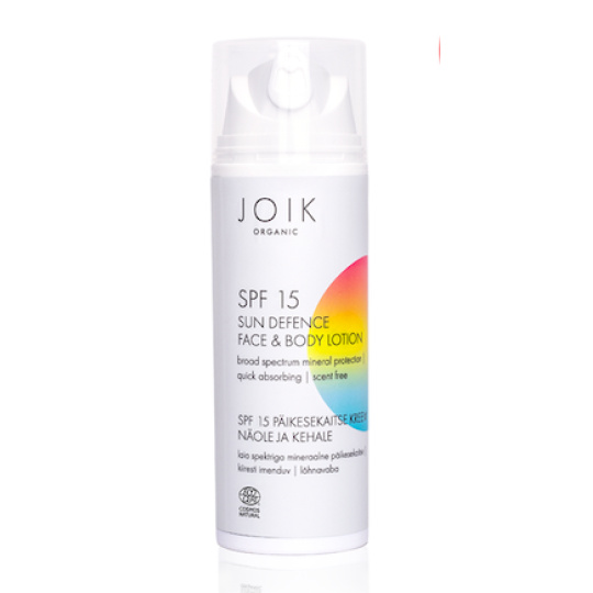 JOIK ORGANIC Opalovací krém na obličej a tělo SPF 15