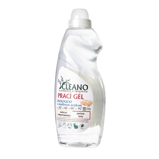 Cleano Ekologický prací gel s mýdlovým práškem 1,5 l