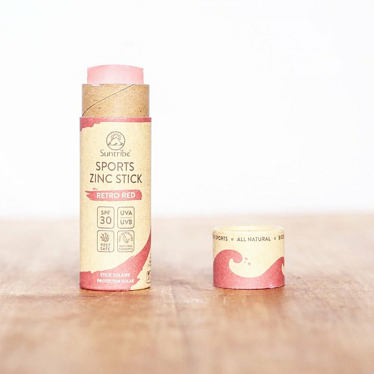 Suntribe Opalovací tyčinka se zinkem SPF 30 retro červená 30 g expirace 31.5.2026