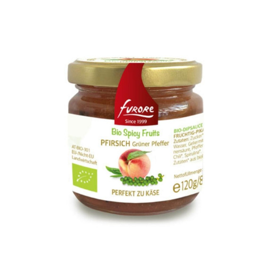 Furore BIO Spicy Fruits Broskev se zeleným pepřem 120 g