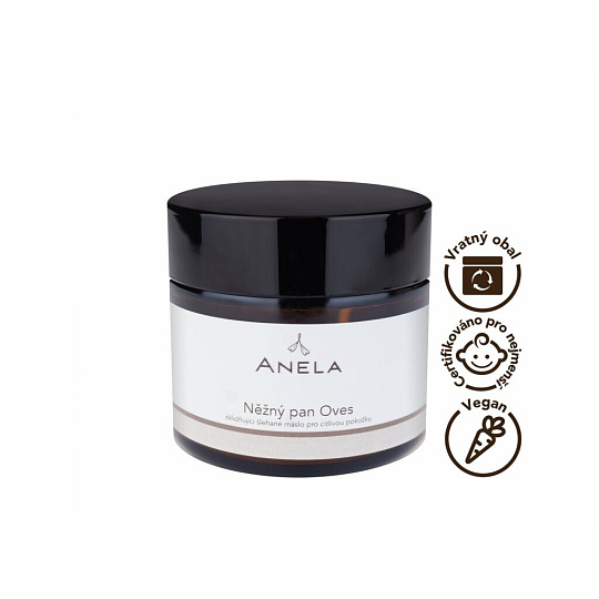 Anela Něžný pan Oves zklidňující šlehané máslo 50 ml expirace 10/26 Anela Něžný pan Oves zklidňující šlehané máslo 50 ml expirace 10/26