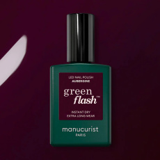 Manucurist Green Flash LED Gel lak Aubergine 15 ml