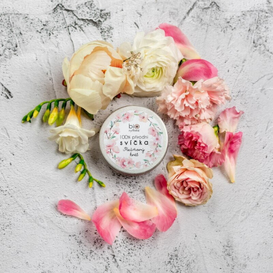 Biorythme Extravagantně přírodní svíčka Třešňový květ 70 g