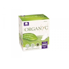 ORGANYC Dámské vložky s křidélky noční BIO bavlna ORGANYC Dámské vložky s křidélky noční BIO bavlna