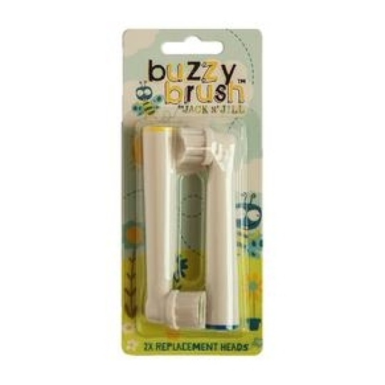 Jack N' Jill Náhradní hlavice na elektrický zubní kartáček Buzzy Brush 2ks