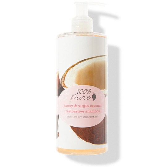 100% Pure Šampon Med a kokos 390 ml