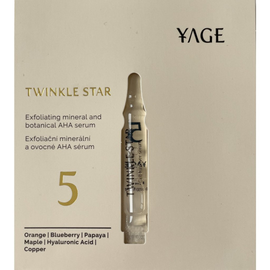 Yage č. 5 Noční exfoliační sérum s ovocnými AHA kyselinami Twinkle Star vzoreček 1 ml
