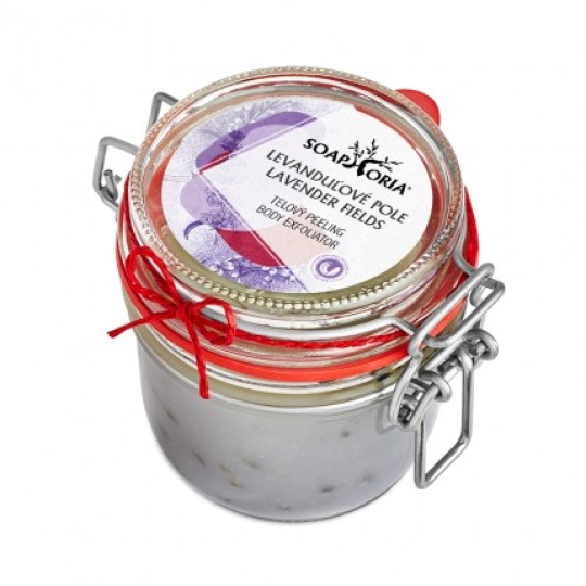 Soaphoria Organický tělový peeling Levandulové pole 255 ml
