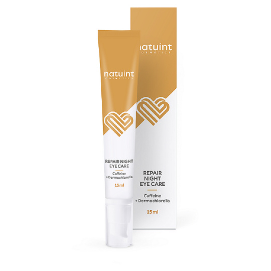 Natuint Cosmetics Výživný noční oční krém s kofeinem 15 ml