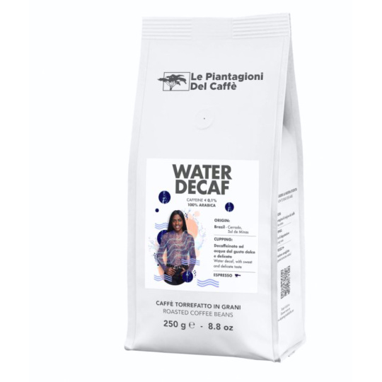 LE PIANTAGIONI DEL CAFFE Water decaf 100% arabica bez kofeinu 250 g