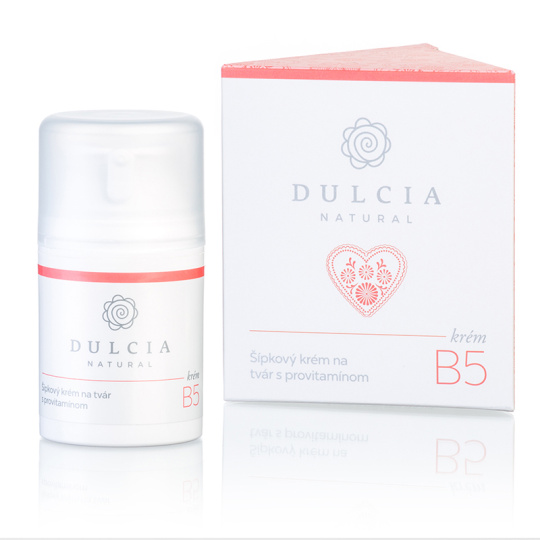DULCIA NATURAL Rosehip cream for face   Ectoin and provitamin B5