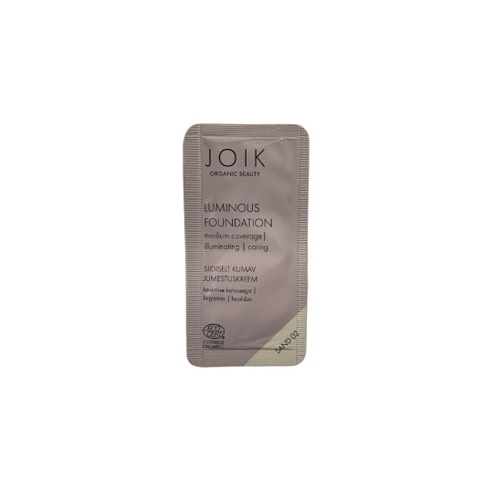 JOIK ORGANIC BEAUTY vzoreček Luminous Foundation pečující podkladový krém 02 Sand 1,5 ml