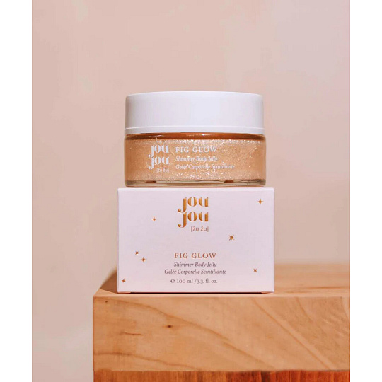 JouJou Botanicals Fig Glow třpytivý tělový gel 100 ml expirace 6/26