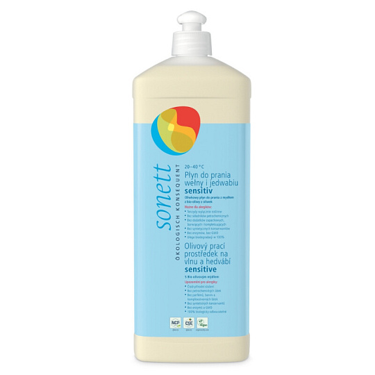 Sonett Olivový prací gel na vlnu a hedvábí Sensitive 1l