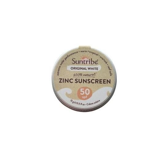 Suntribe Přírodní zinkový opalovací krém SPF 50 Bílá 15 g Suntribe Přírodní zinkový opalovací krém SPF 50 Bílá 15 g