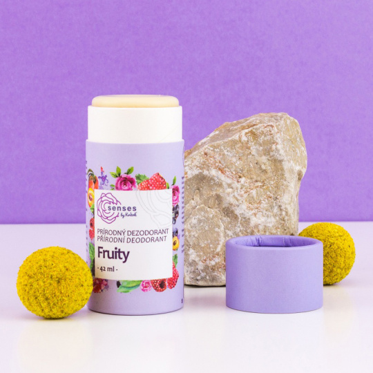Kvitok Tuhý deodorant s aktivní látkou Senses Fruity 42 ml