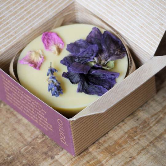 Ponio Masážní kostka Dvojitá levandule 50 g Ponio Masážní kostka Dvojitá levandule 50 g