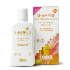 ARGITAL Rozjasňující šampon na blond a jemné vlasy s heřmánkem a zeleným jílem BIO 250 ml