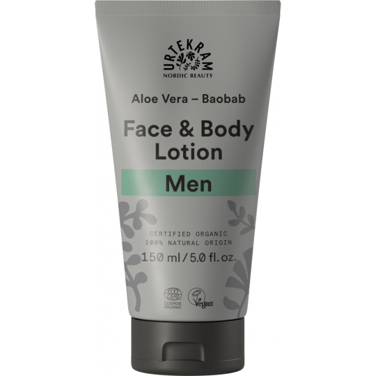 Urtekram Pleťové a tělové mléko MEN 150 ml