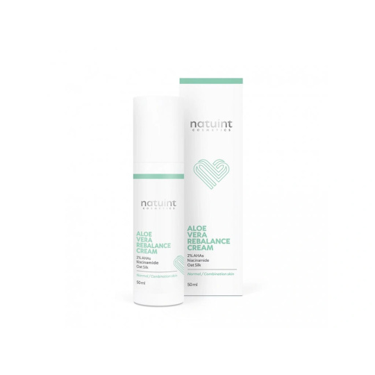 Natuint Cosmetics Pleťový krém s aloe vera a hedvábím 50 ml