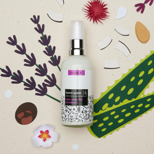 CALTHA Čisticí mléko aloe vera gel a levandule 100 ml