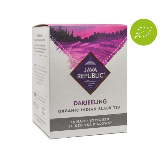JAVA REPUBLIC BIO indický černý čaj Darjeeling 15 ks expirace 28.4.2023