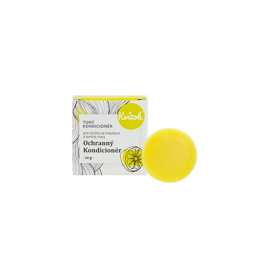 Kvitok Tuhý kondicionér Ochranný pro rychle se mastící vlasy 20 g po datu expirace 2/26 Kvitok Tuhý kondicionér Ochranný pro rychle se mastící vlasy 20 g po datu expirace 2/26