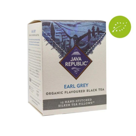 JAVA REPUBLIC BIO černý čaj Earl Grey Organic 15 ks