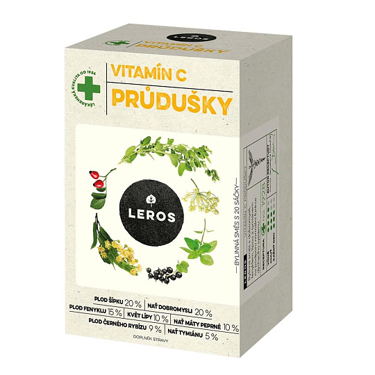 Leros Vitamín C průdušky 20 sáčků Leros Vitamín C průdušky 20 sáčků