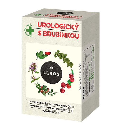 Leros Urologický s brusinkou 20 sáčků Leros Urologický s brusinkou 20 sáčků