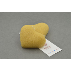 KONJAC sponge with turmeric extract heart