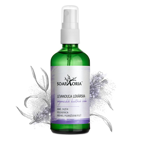 Soaphoria Levandule lékařská organická květová voda 100 ml expirace 12.12.2026 Soaphoria Levandule lékařská organická květová voda 100 ml expirace 12.12.2026