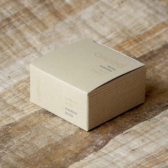 Ponio Vanilková masážní kostka 50 g