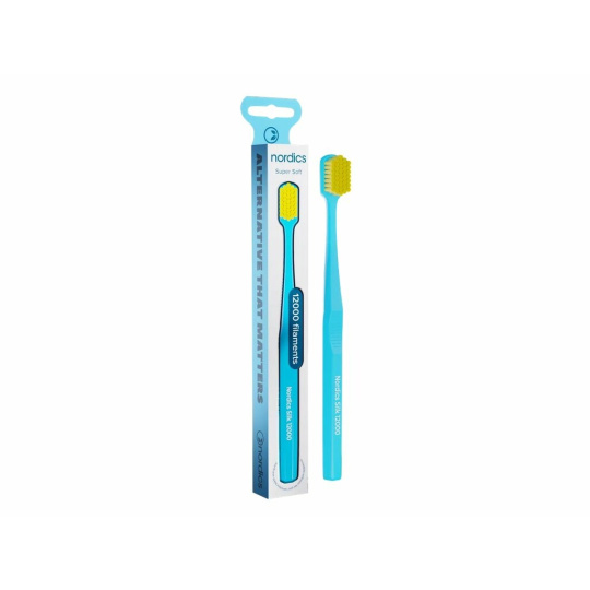 NORDICS Prémiový zubní kartáček ULTRA SOFT 12000 modrý 1 ks