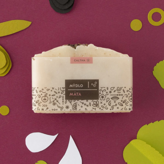 CALTHA Tuhé bylinné mýdlo Máta 100 g expirace 4/23