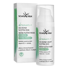 Soaphoria Dermacare Cica Repair noční regenerační maska Vitamin B3 a Centella 50 ml po datu expirace 12.9.2026
