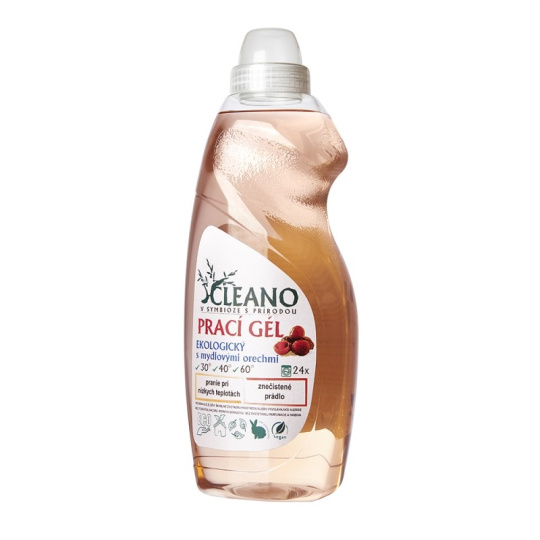 CLEANO Ekologický prací gel s mýdlovými ořechy 1,5 l