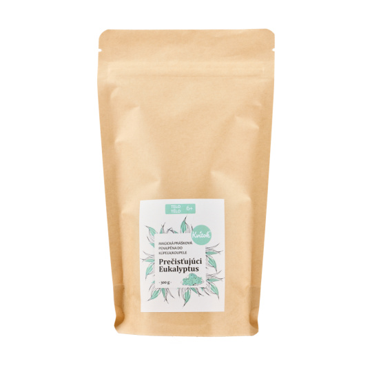 Kvitok Magická pěna do koupele v prášku Pročišťující eukalyptus 300 g Kvitok Magická pěna do koupele v prášku Pročišťující eukalyptus 300 g