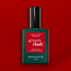 Manucurist Green Flash LED Gel lak Red Velvet 15 ml