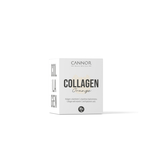 Cannor Kolagen s kyselinou hyaluronovou pomeranč 30 ks expirace 12/25