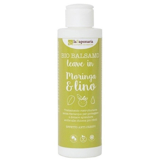 LASAPONARIA Bezoplachový kondicionér s moringou a lněným olejem BIO 150 ml