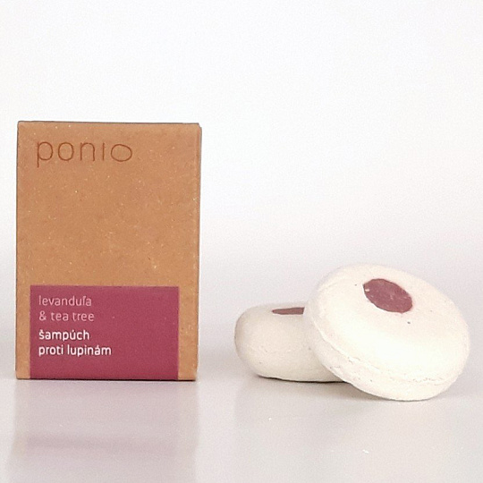 PONIO Tuhý šampon proti lupům Levandule & Tea tree 30 g expirace 5.8.2026