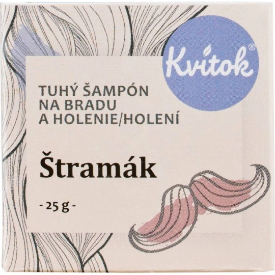Kvitok Tuhý šampon na vousy a holení Štramák 25 g