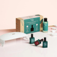 Manucurist Green Flash gel set s UV lampou Dark pansy