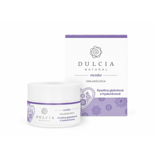 DULCIA NATURAL Omlazující maska kyselina glykolová a hyaluronová 100 g